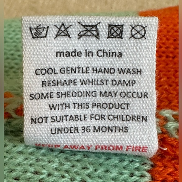 {Indikidual} Knitted stripe balaclava hat with funny eye holes and pom Pom - Picture 10 of 14